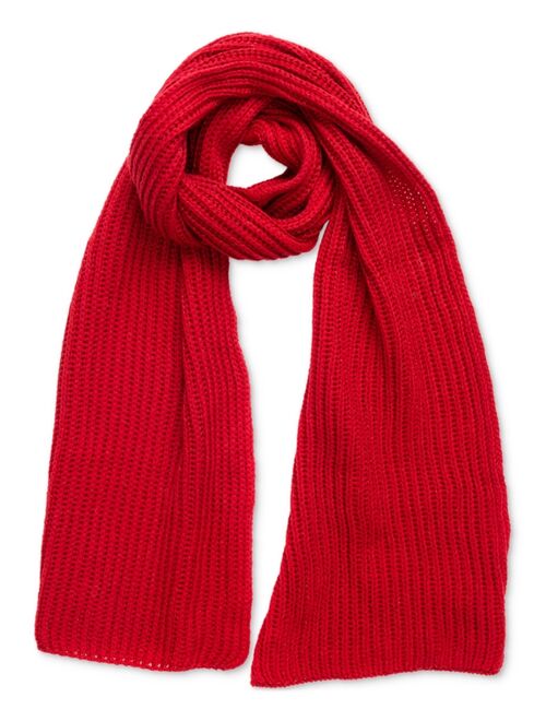 STYLE & CO Women's Solid Shine Ribbed Scarf, Created for Macy's