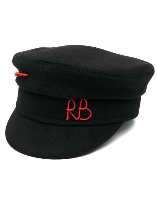 Ruslan Baginskiy logo-embroidered baker boy cap