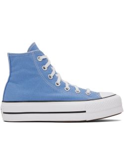 Blue All Star Lift High-Top Sneakers