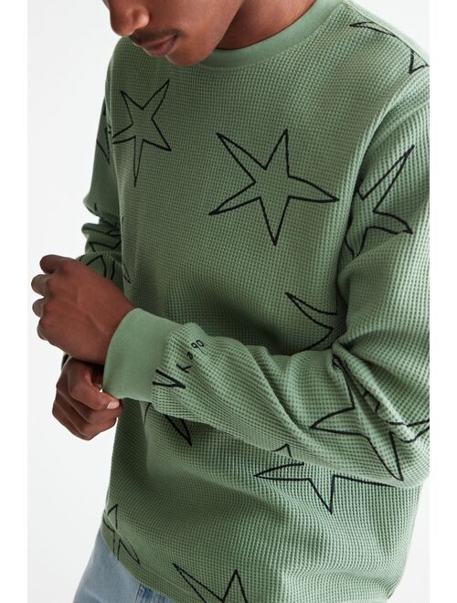 Urban outfitters OBEY UO Exclusive Stars Thermal Long Sleeve Tee