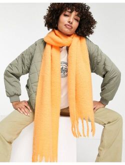 supersoft chunky scarf in orange