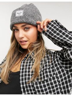 Supply Co Elmer classic logo beanie in black and gray speckle