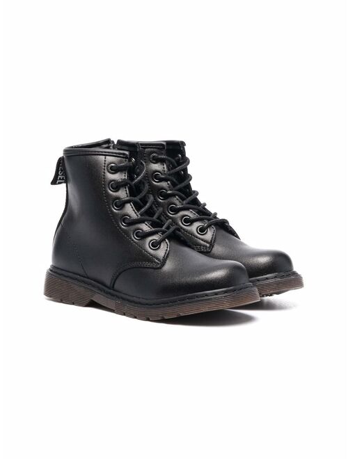 Diesel Kids ankle leather boots