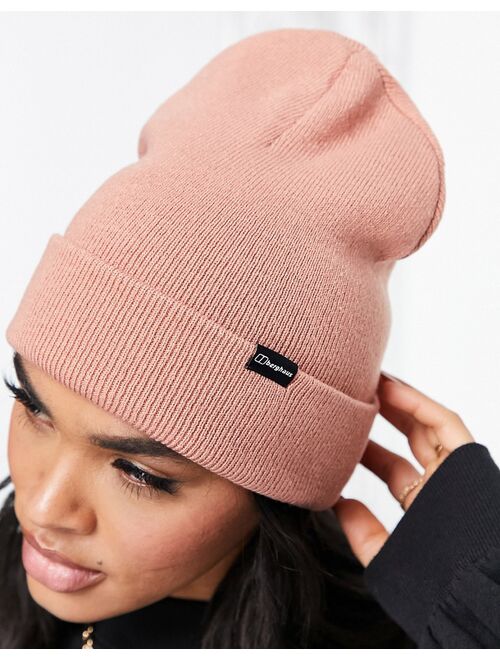 Berghaus Inflection knit beanie in rose pink