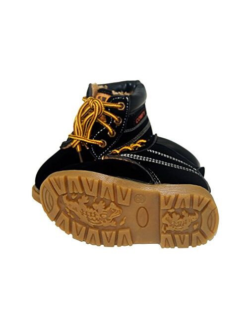 Happy Cherry Baby Autumn Martin Boots Fashion Suede Leather Lace-Up Boots Soft Flat Ankle