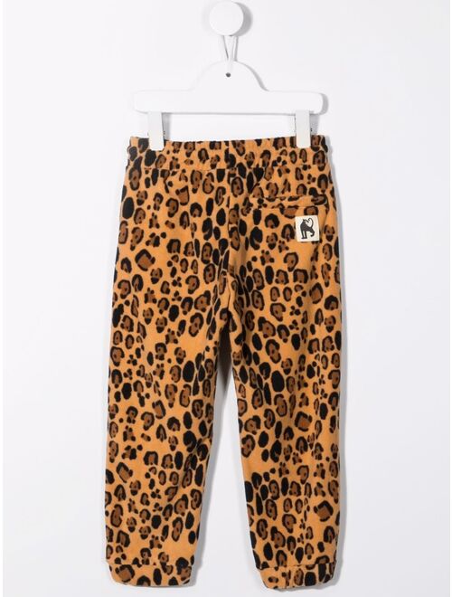 Mini Rodini leopard-print track pants