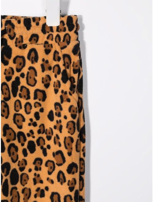 Mini Rodini leopard-print track pants