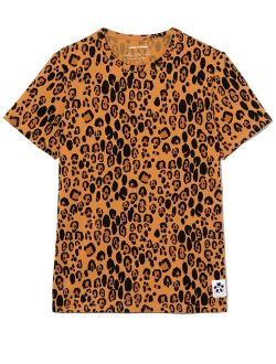 leopard-print short-sleeve T-shirt