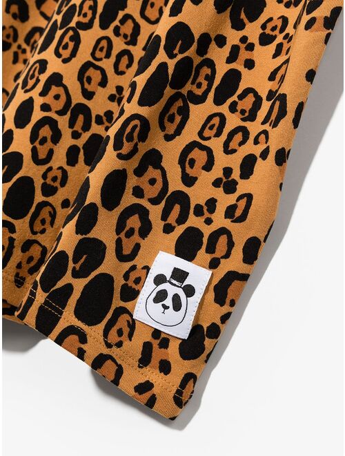 Mini Rodini leopard-print short-sleeve T-shirt