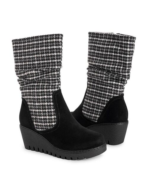 MUK LUKS Vermont Stowe Women's Wedge Boots