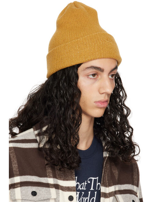 Noah Yellow Embroidered Beanie