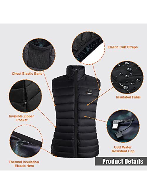 Eskreka Heated Vest Women with Battery Pack Included Rechargeable, Womens Heated Jacket, Lightweight Heated Coat for Outdoor