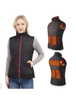 Women's Heated Vest, SUCONBE USB Charging Lightweight Heated Clothing, Heated Jacket for Hunting/Hiking(Battery Not Included)