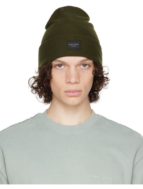 RAG & BONE Khaki Addison Beanie