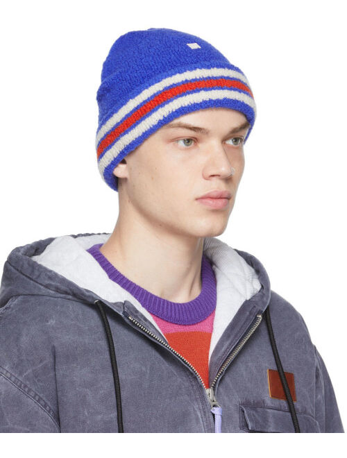 Acne Studios Blue Varsity Beanie