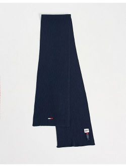 Tommy Jeans core flag scarf in blue