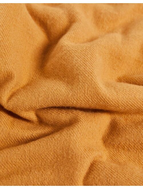 Reclaimed Vintage Inspired unisex blanket scarf in beige - CAMEL