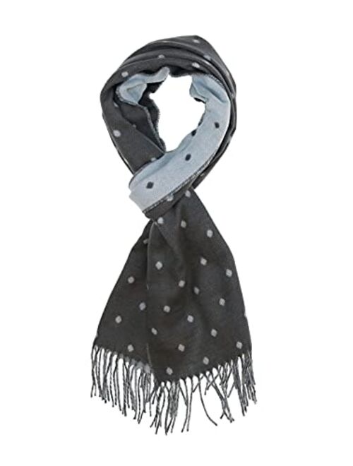 Accessories First Reversible Classic Polka Dots Fashionable Unisex Acrylic Scarf Wrap - Made in Germany