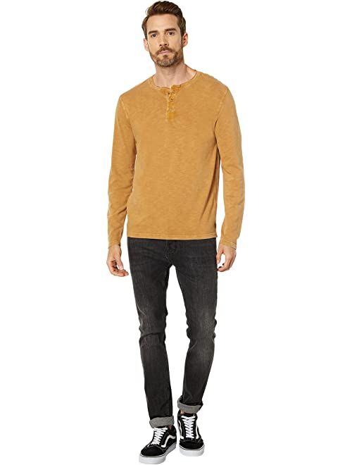 Lucky Brand Weekend Slub Jersey Long Sleeve Henley