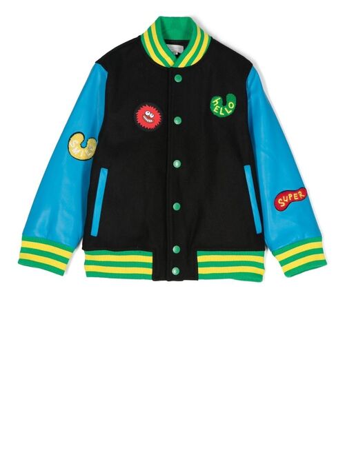 Stella McCartney Kids patch-detail bomber jacket