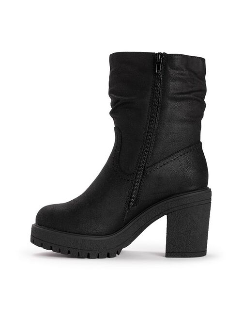 MUK LUKS Riser Pop Women's Heeled Ankle Boots
