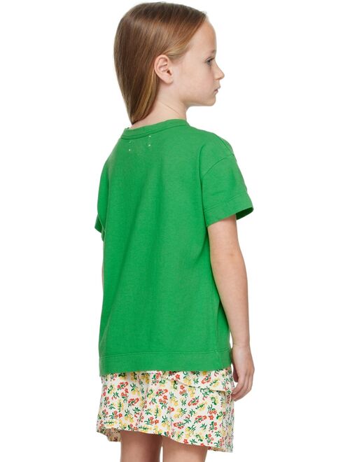 THE ANIMALS OBSERVATORY Kids Green Rooster T-Shirt