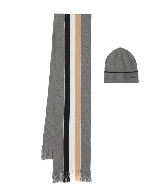 Hugo Boss BOSS Frizzante hat and scarf set