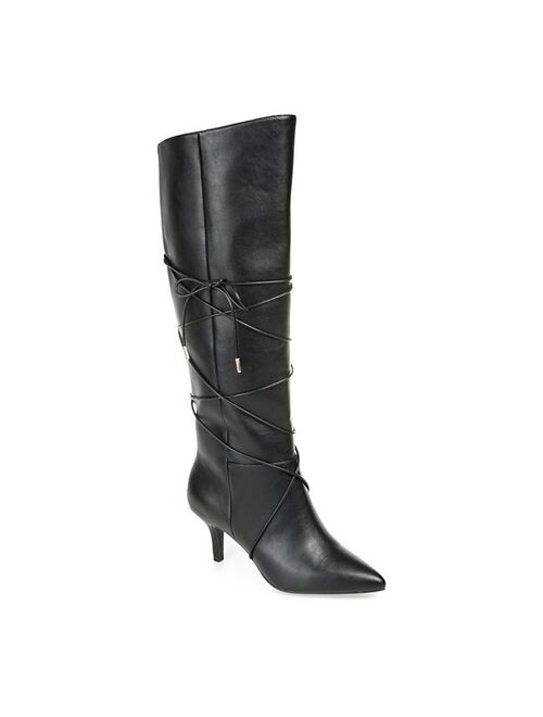 Journee Collection Kaavia Women's Bow-Detail Knee High Boots