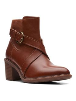 Scene Strap Women's Leather Ankle Boots