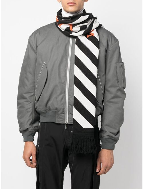 Off-White Diag stripe scarf