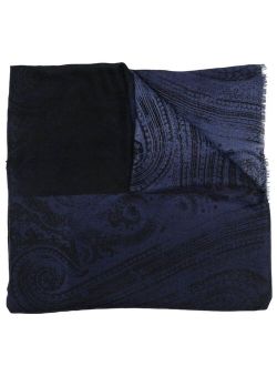 ETRO paisley-print frayed scarf