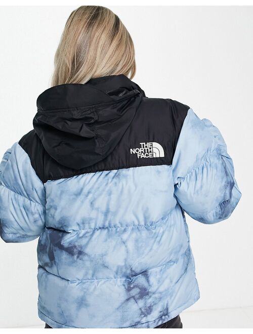 The North Face 1996 Reto Nuptse jacket in blue tie-dye