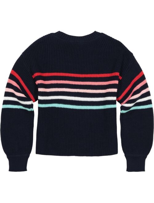 TOMMY HILFIGER Big Girls Multicolor Stripe Sweater