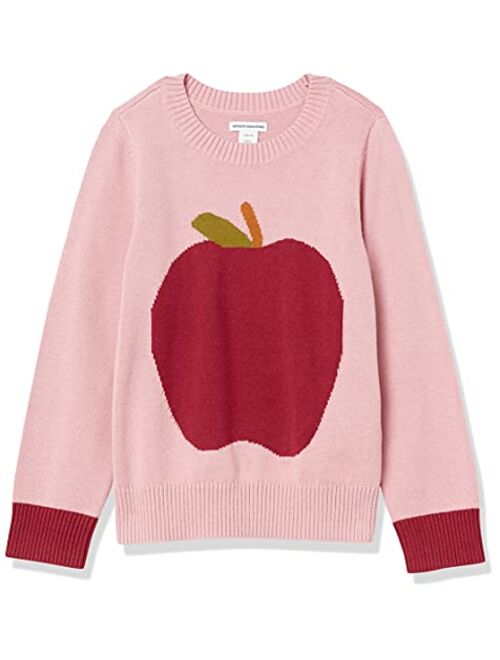 Amazon Essentials Girls and Toddlers' Pullover Crewneck Sweater