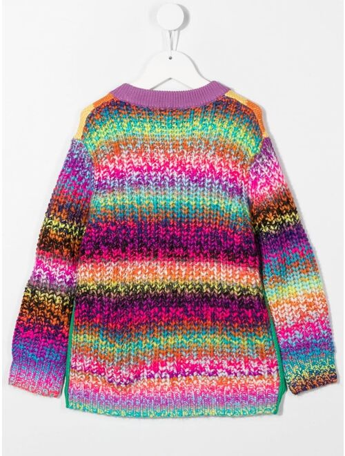 Stella McCartney Kids applique-knitted jumper