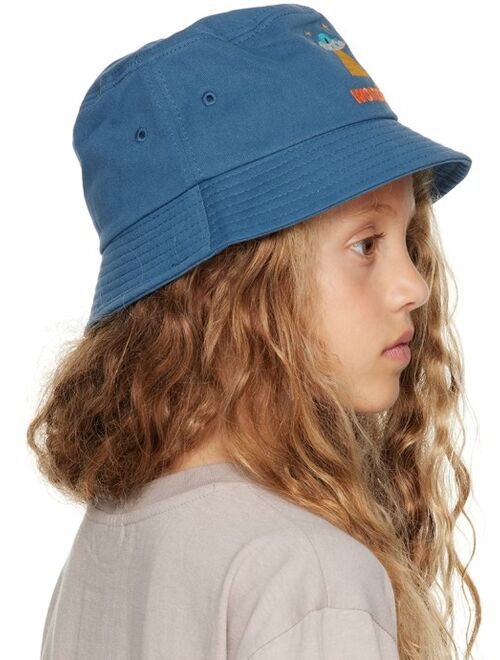 JELLYMALLOW Kids Blue Spaceship Bucket Hat