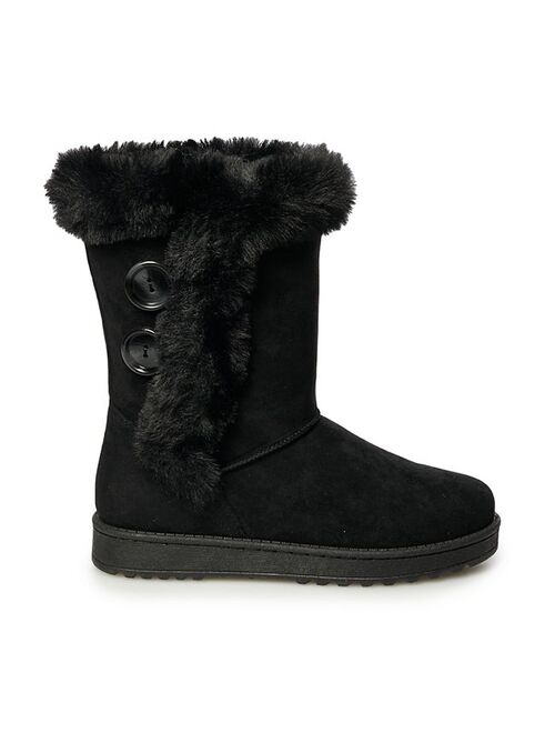 SO Abigail Women's Faux-Fur Winter Boots