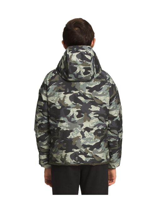 The North Face Big Boys Printed Reversible North Down Hooded Jacket