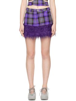 RAVE REVIEW Purple Havana Miniskirt