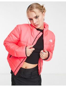 NSE 2000 puffer jacket in bright coral