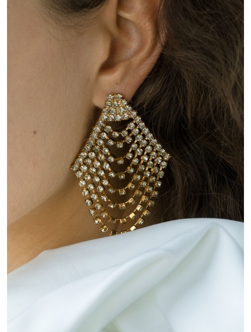 Jennifer Behr Seraphina crystal-embellished earrings