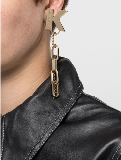 K/Chain drop earrings
