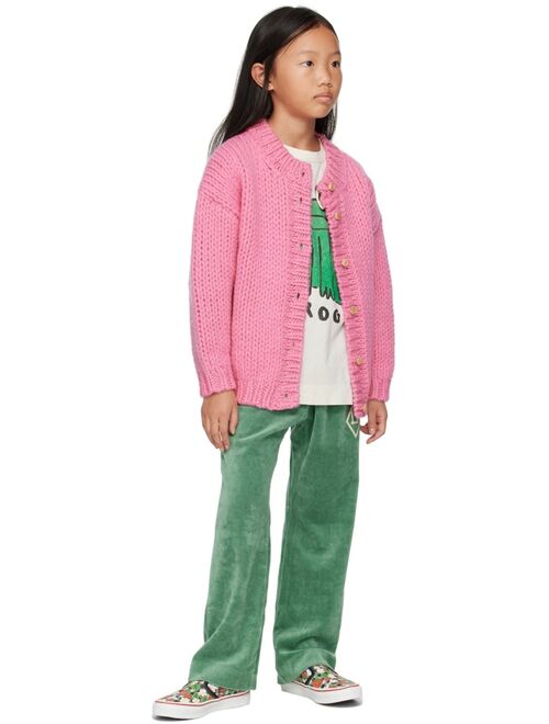 THE ANIMALS OBSERVATORY Kids Green Camaleon Lounge Pants