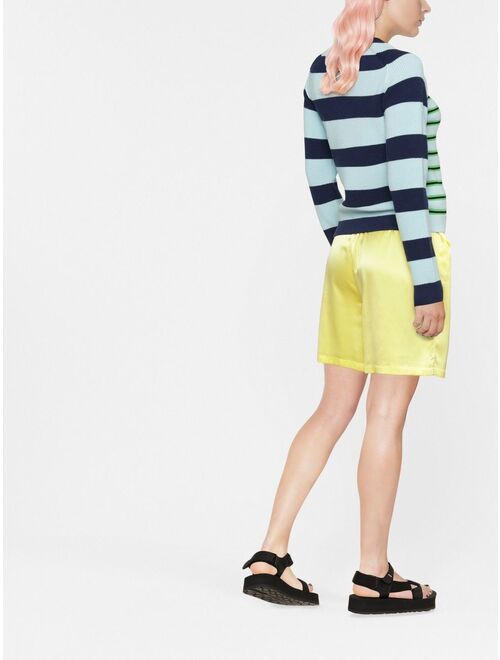 Kenzo logo-patch striped jumper