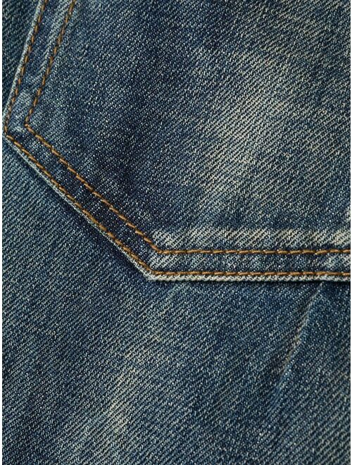 Balmain whiskering-effect slim denim jeans