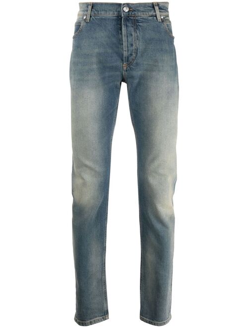 Balmain mid-rise tapered jeans
