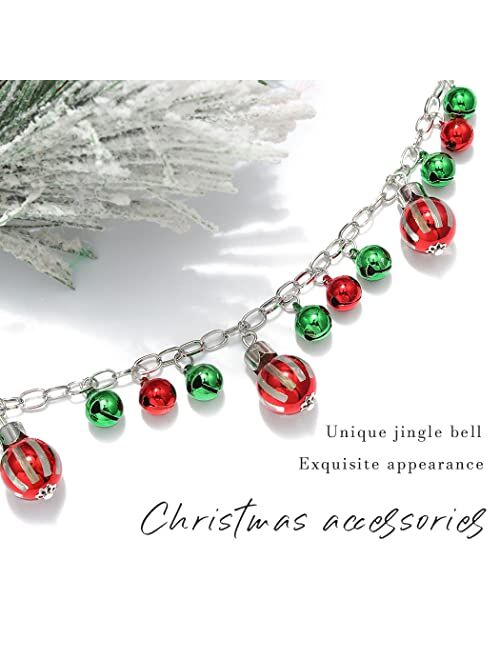 Sixexey Christmas Jingle Bell Necklaces Xmas Necklace Holiday Party Necklace Jewelry for Women