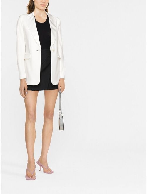 TWINSET peak-lapel single-breasted blazer