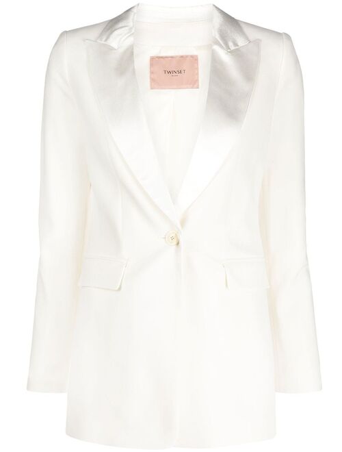 TWINSET peak-lapel single-breasted blazer