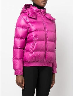 TWINSET duck-feather hooded puffer jacket
